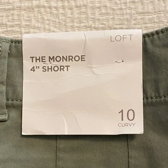 LOFT Sage Green Cargo Shorts - Picture 2 of 5